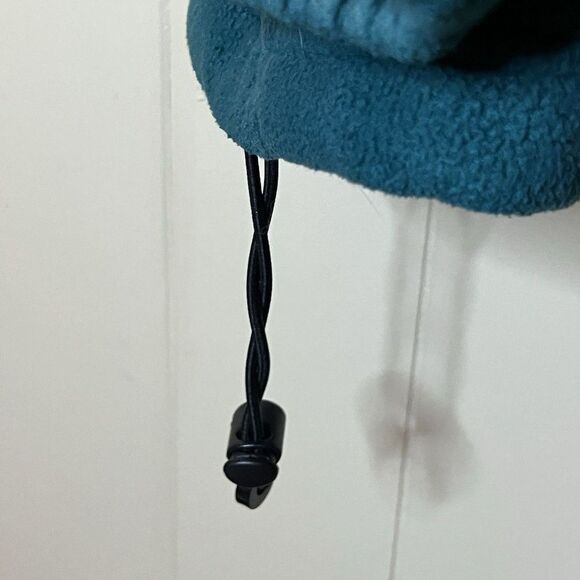 Vintage St Johns Bay SB Sport Mens Medium Teal Quarter Zip Fleece Pullover - Picture 4 of 7